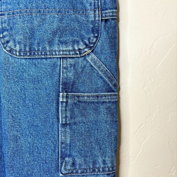 VTG Carhartt Jeans Men's 40x34 Darkstone Flannel Lined Washed Denim Dungaree Fit - Picture 8 of 8